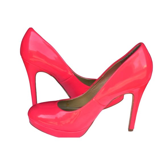 Guess Shoes - *SOLD Women's Vintage G by Guess Pink Patent Leather Platform Pump 5in Heel 8M